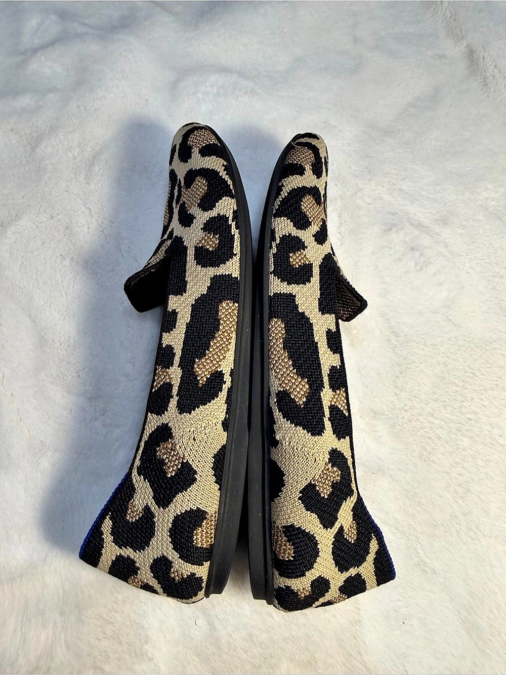 Rothy's The Loafer Leopard Print Flats Size 8 - Picture 6 of 11